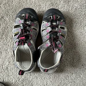 Keen water sandals.